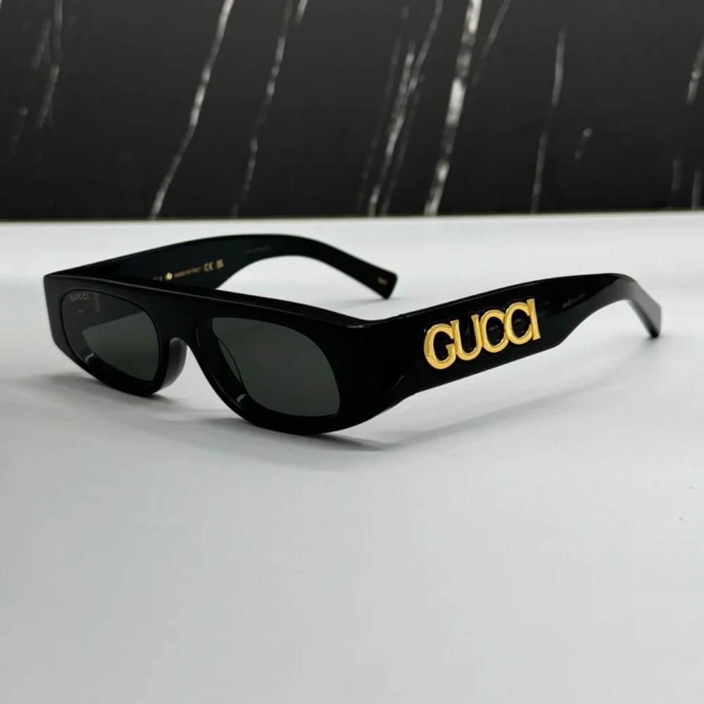 NEW GG1771S 001 GUCCI BLACK GREY GEOMETRIC WOMEN GUCCI SUNGLASSES